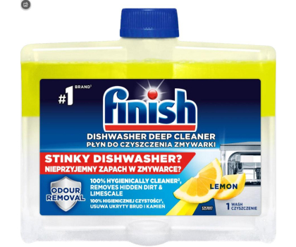 Akcesoria do zmywarek FINISH FINISH 250ml Lemon Płyn do czyszczenia zmywarki